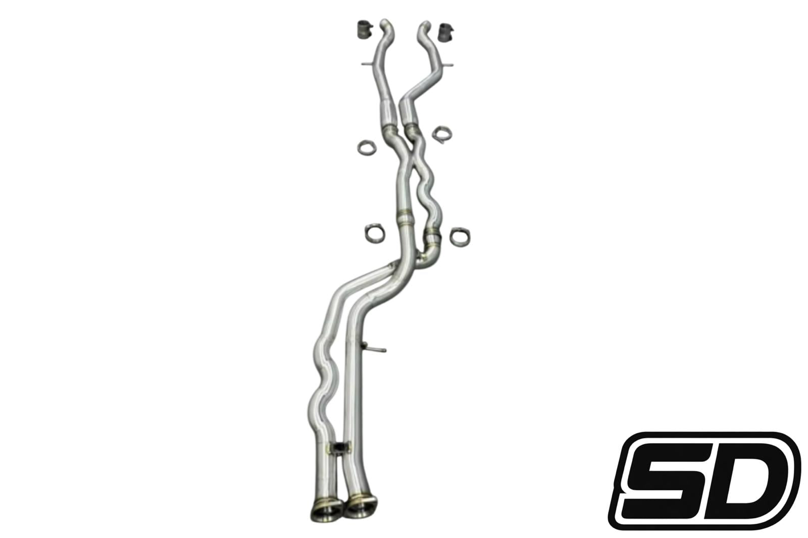 BMW F80 M3 F82 M4 Factory Equal Length Mid Pipe Resonated & Non Resonated Options