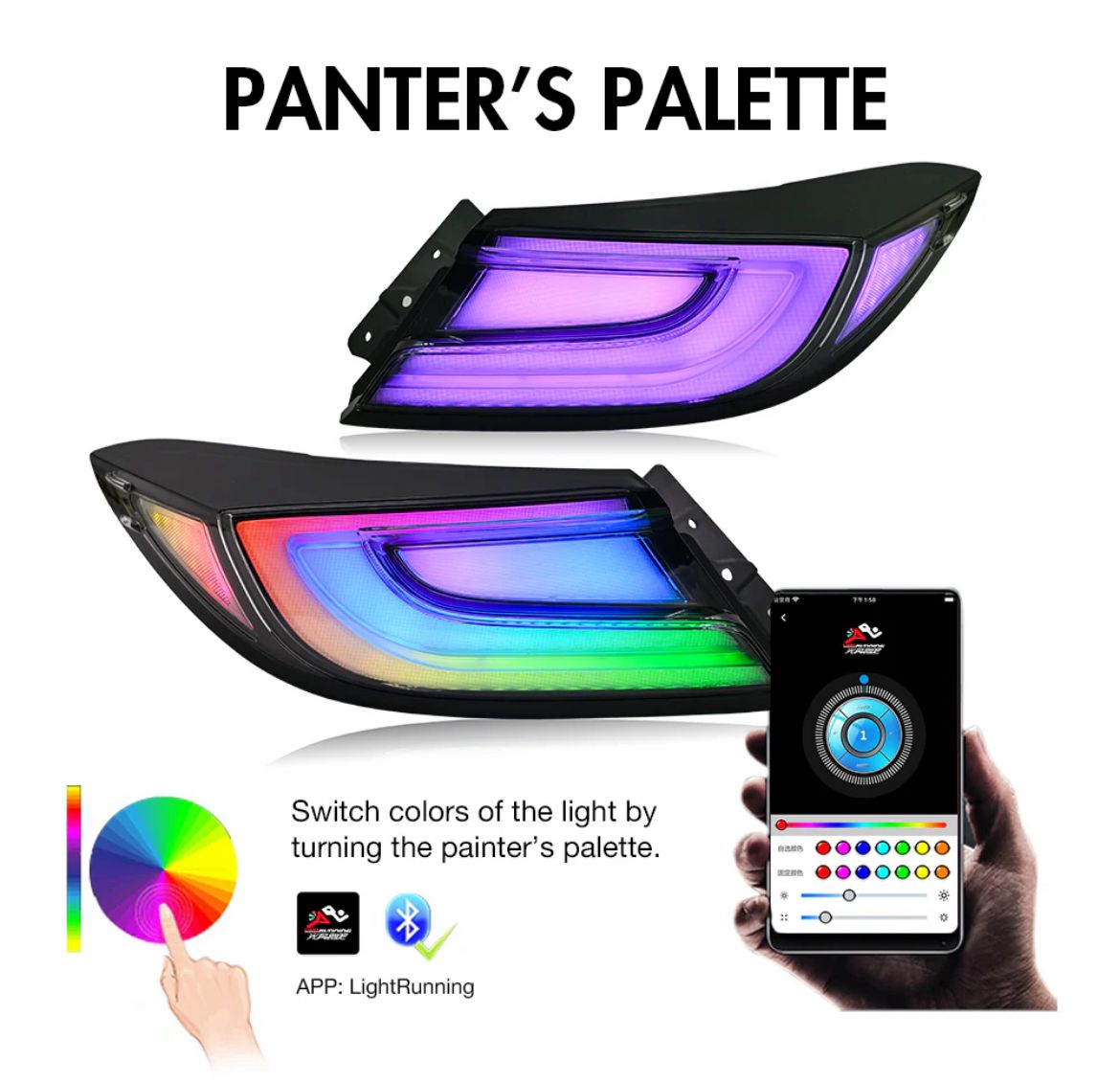 Street Dynamic GR86 / BRZ Clear RGB LED Taillights – 2021–2025