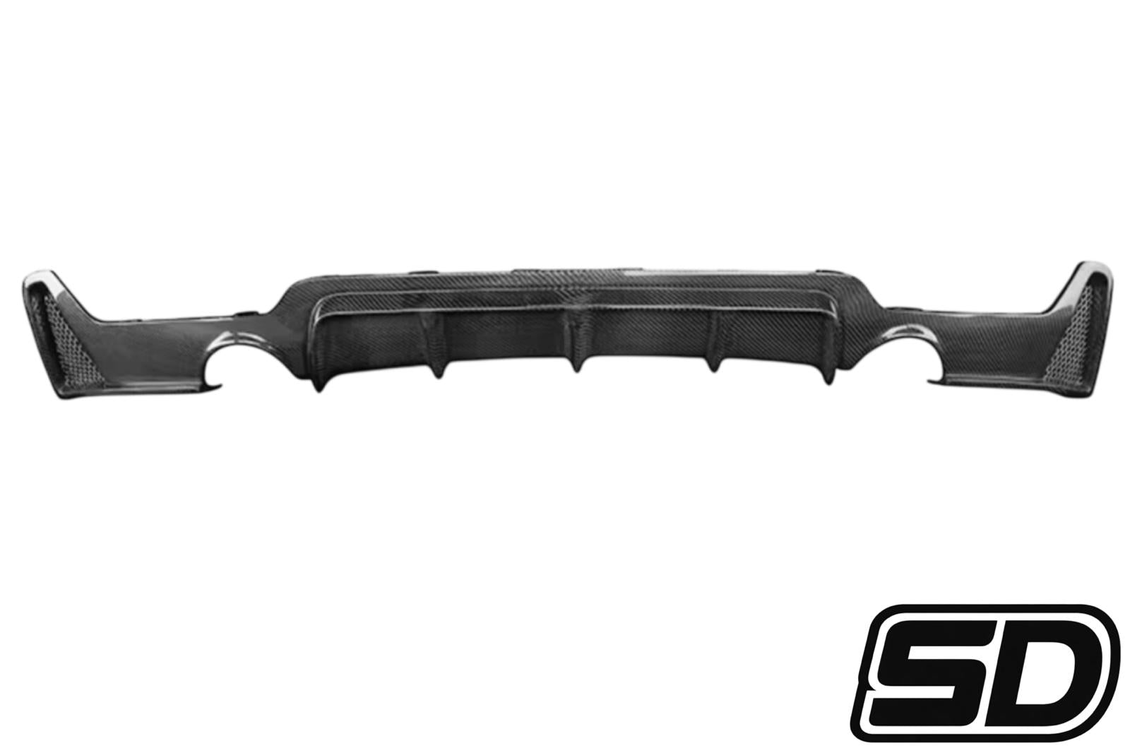 BMW F32/F33 4 Series M Sport Style Carbon Fiber Rear Diffuser