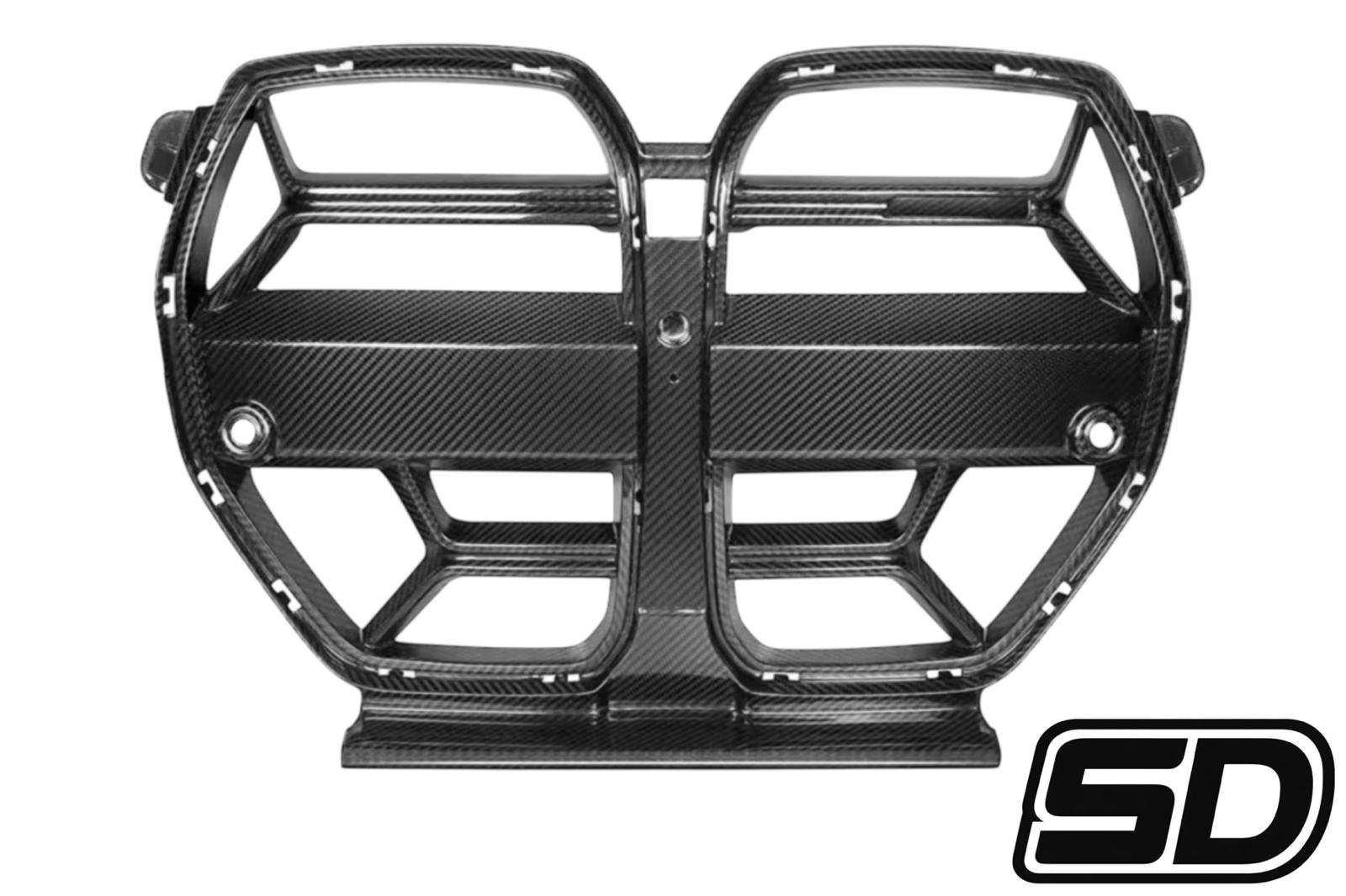 BMW G80 G82 G83 M3 M4 CSL Style Bumper Grilles Dry Carbon Fiber