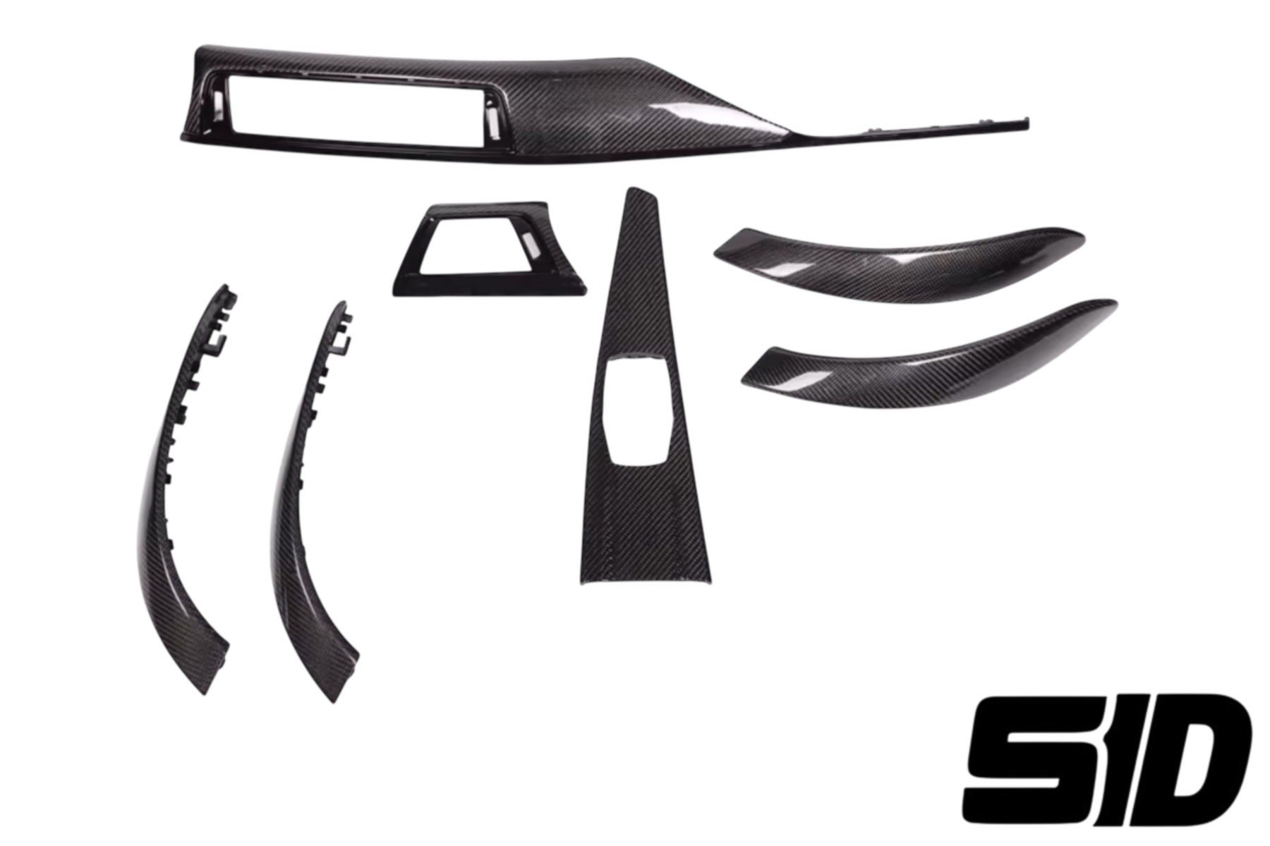 BMW F30 F32 F33 F80 F82 F83 Carbon Fiber With Gloss Black Trims