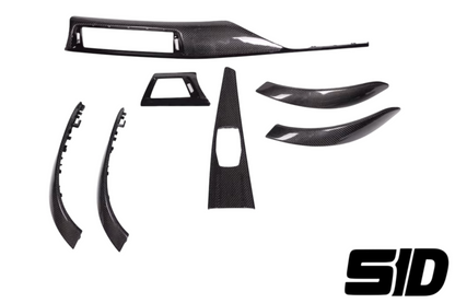 BMW F30 F32 F33 F80 F82 F83 Carbon Fiber With Gloss Black Trims