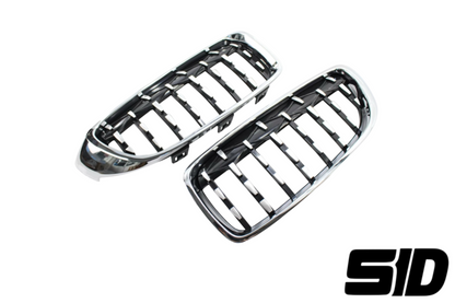 BMW F32 / F33 / F36 4 Series & F80 M3 / F82 / F83 M4 (2014–2016) – Chrome Front Grille G Chassis Style