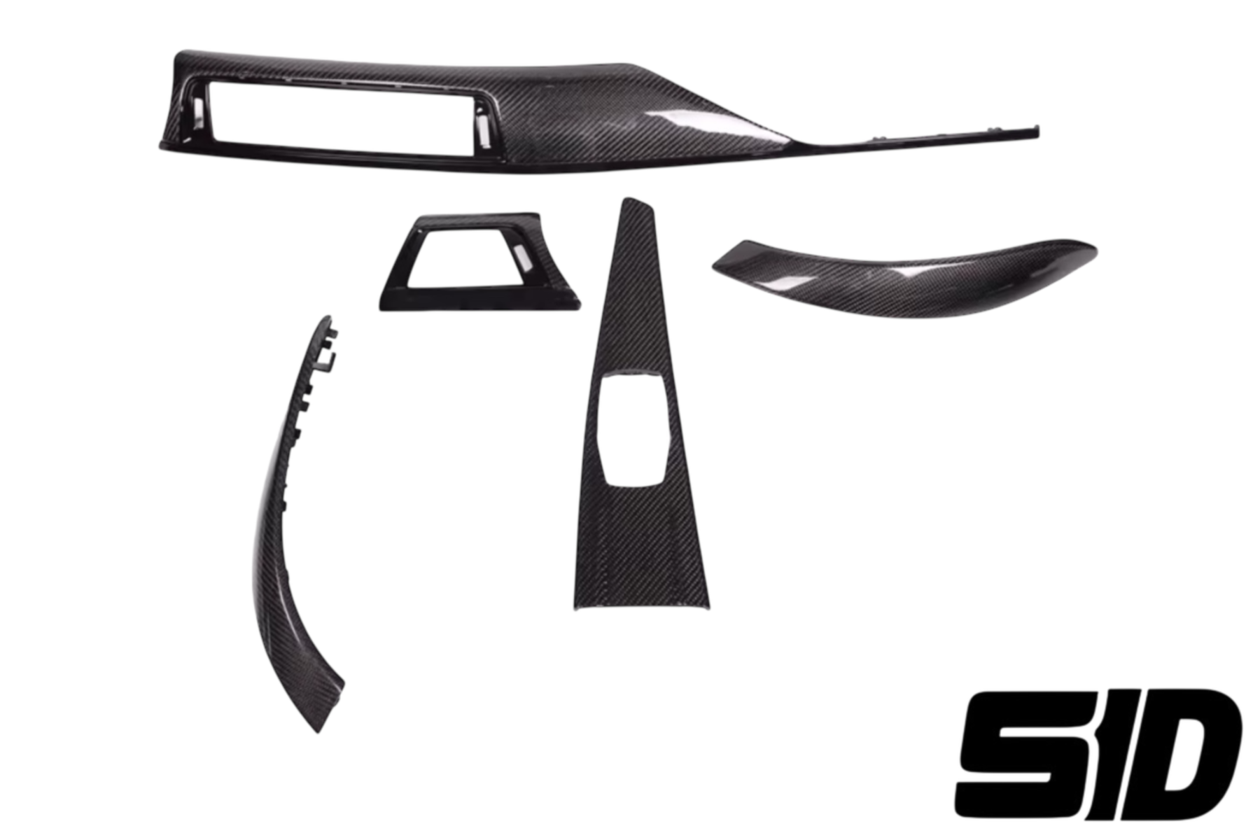 BMW F30 F32 F33 F80 F82 F83 Carbon Fiber With Gloss Black Trims