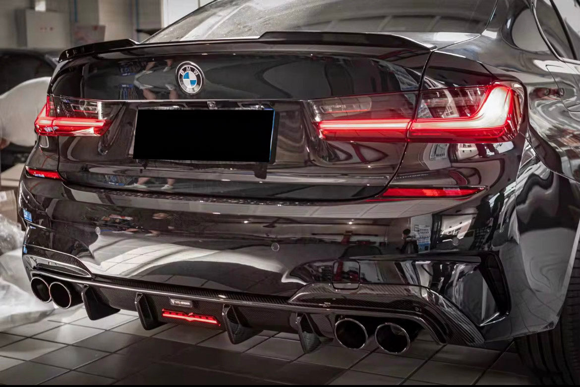 Bmw G20 Dry Carbon TAKD V2 Rear Diffuser & Canards Style