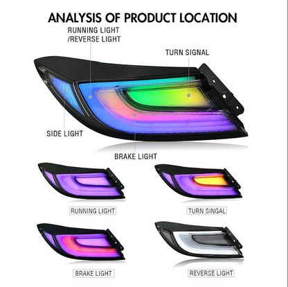 Street Dynamic GR86 / BRZ Clear RGB LED Taillights – 2021–2025