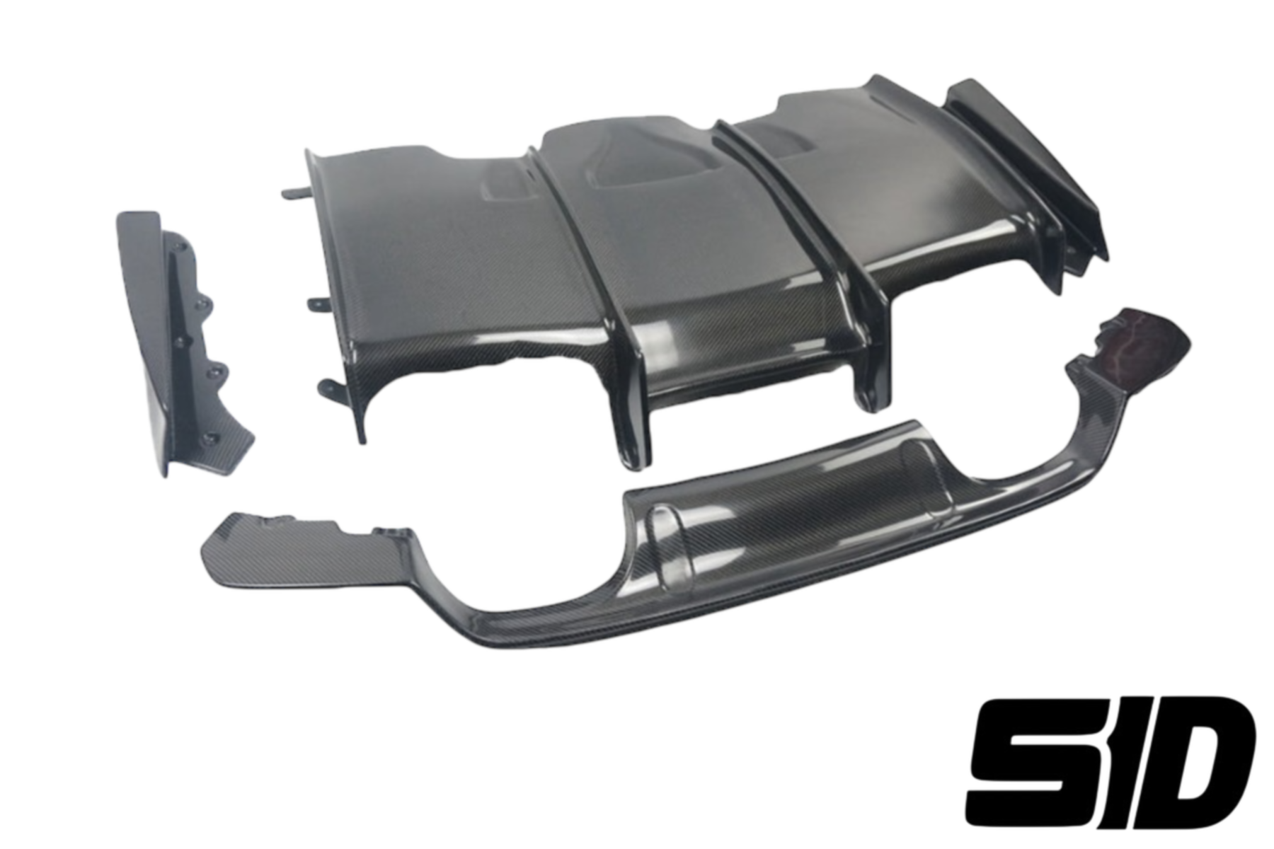 BMW F80 F82 M3 M4 PSM Style Carbon Rear Bumper Diffuser 4 Pcs