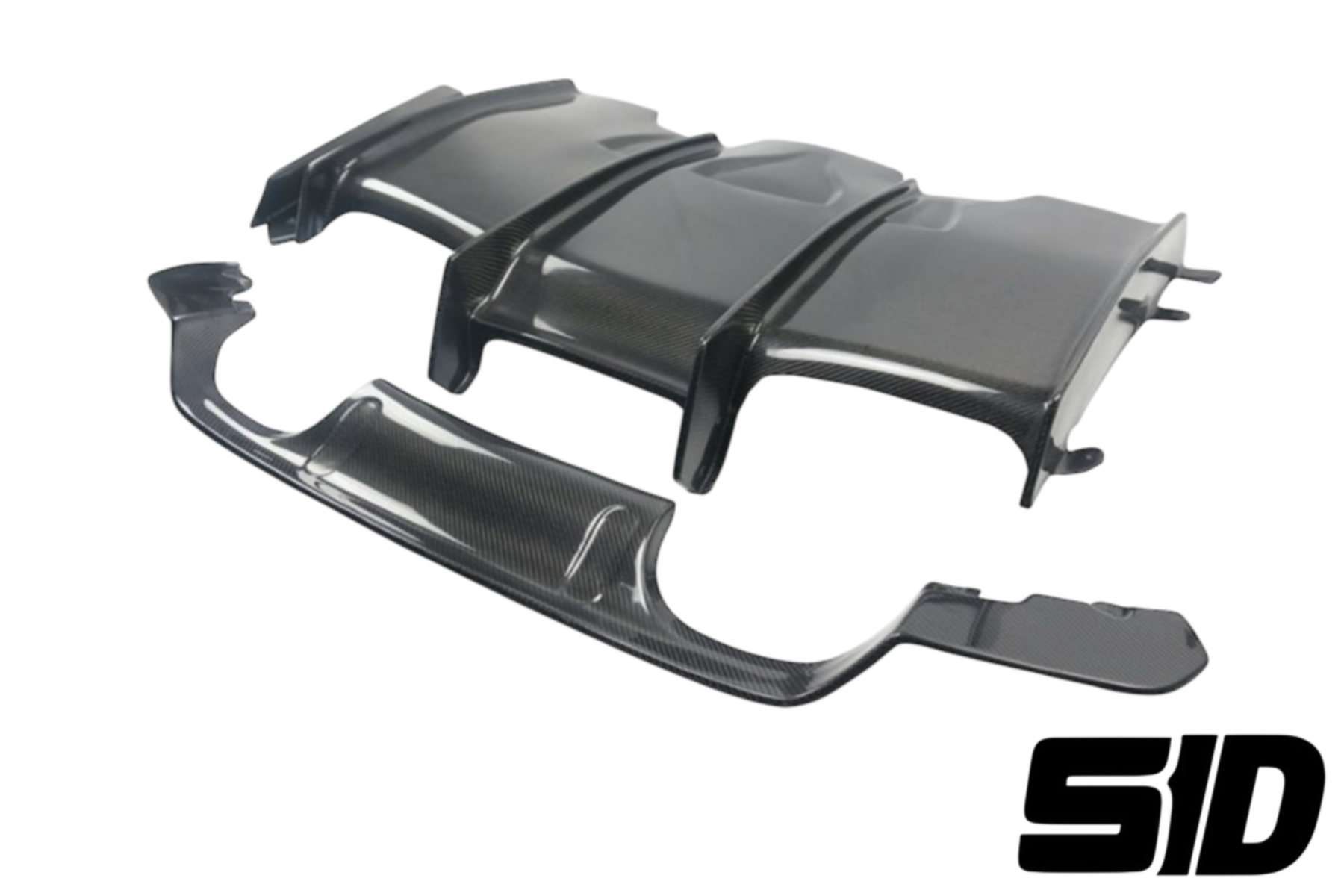 BMW F80 F82 M3 M4 PSM Style Carbon Rear Bumper Diffuser 4 Pcs