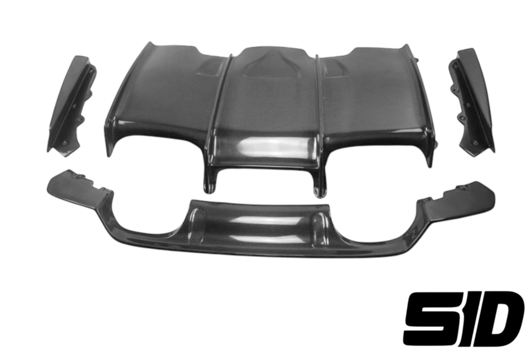BMW F80 F82 M3 M4 PSM Style Carbon Rear Bumper Diffuser 4 Pcs