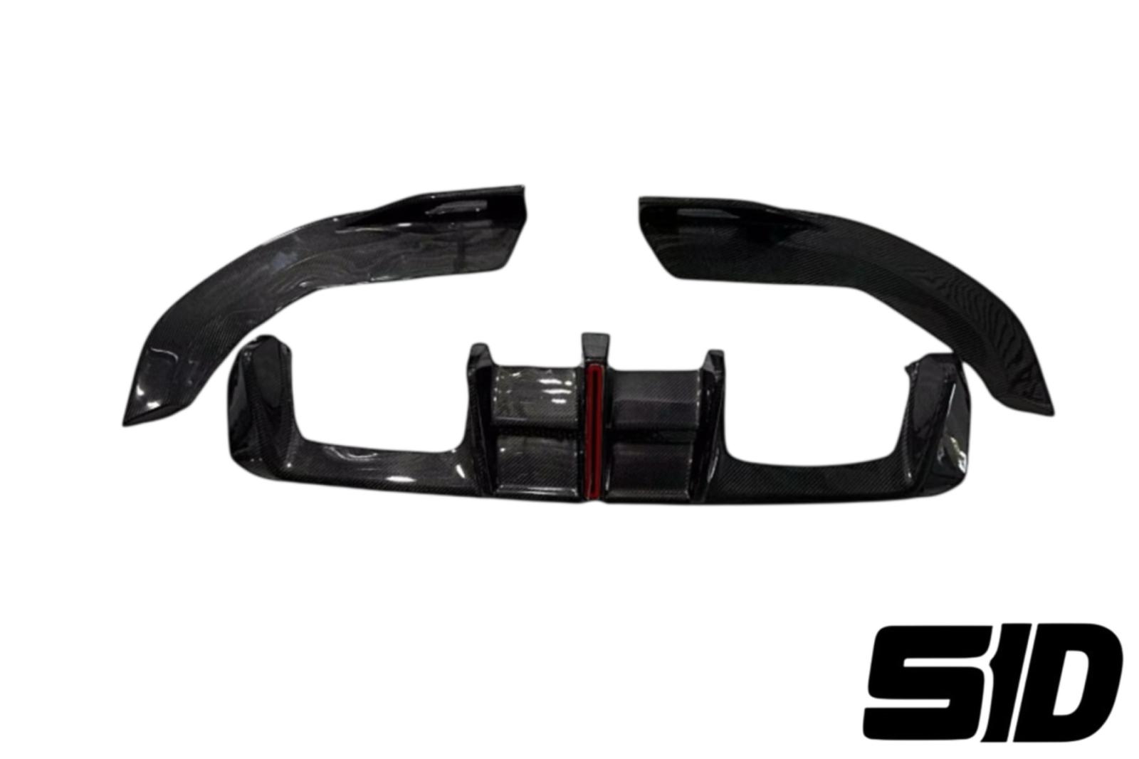 G80/G82 Dry Carbon Fiber LED Rear Diffuser