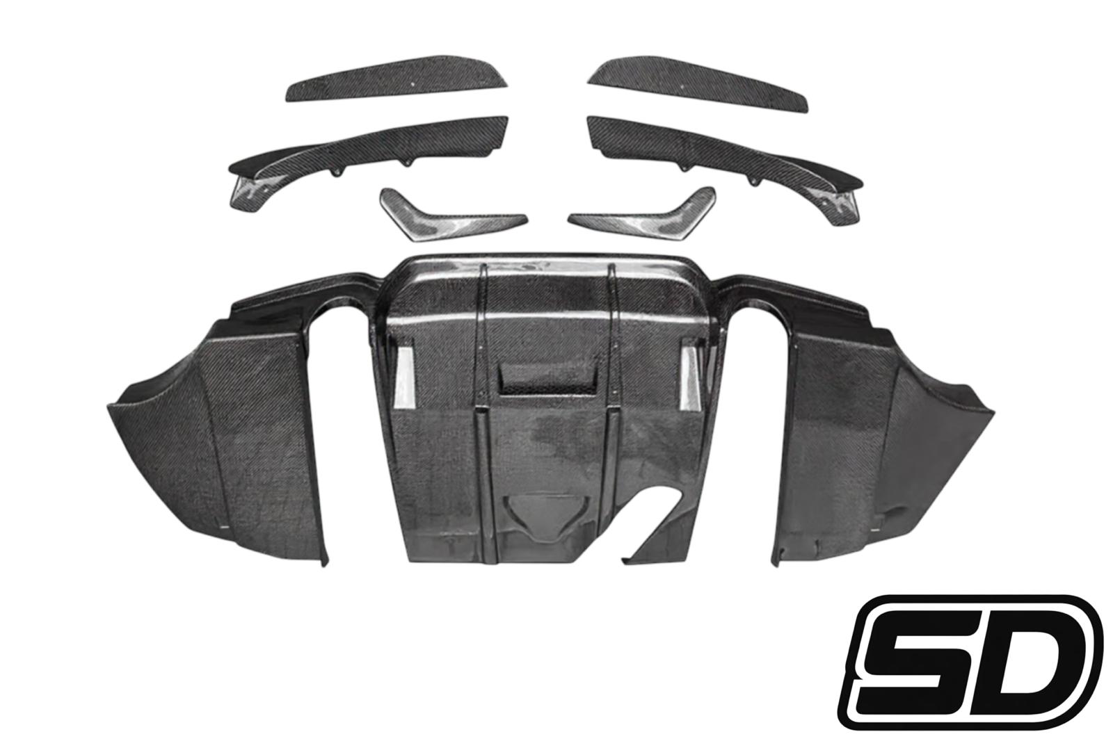 Bmw F30 F35 PSM Style Undertray Carbon Fiber Diffuser