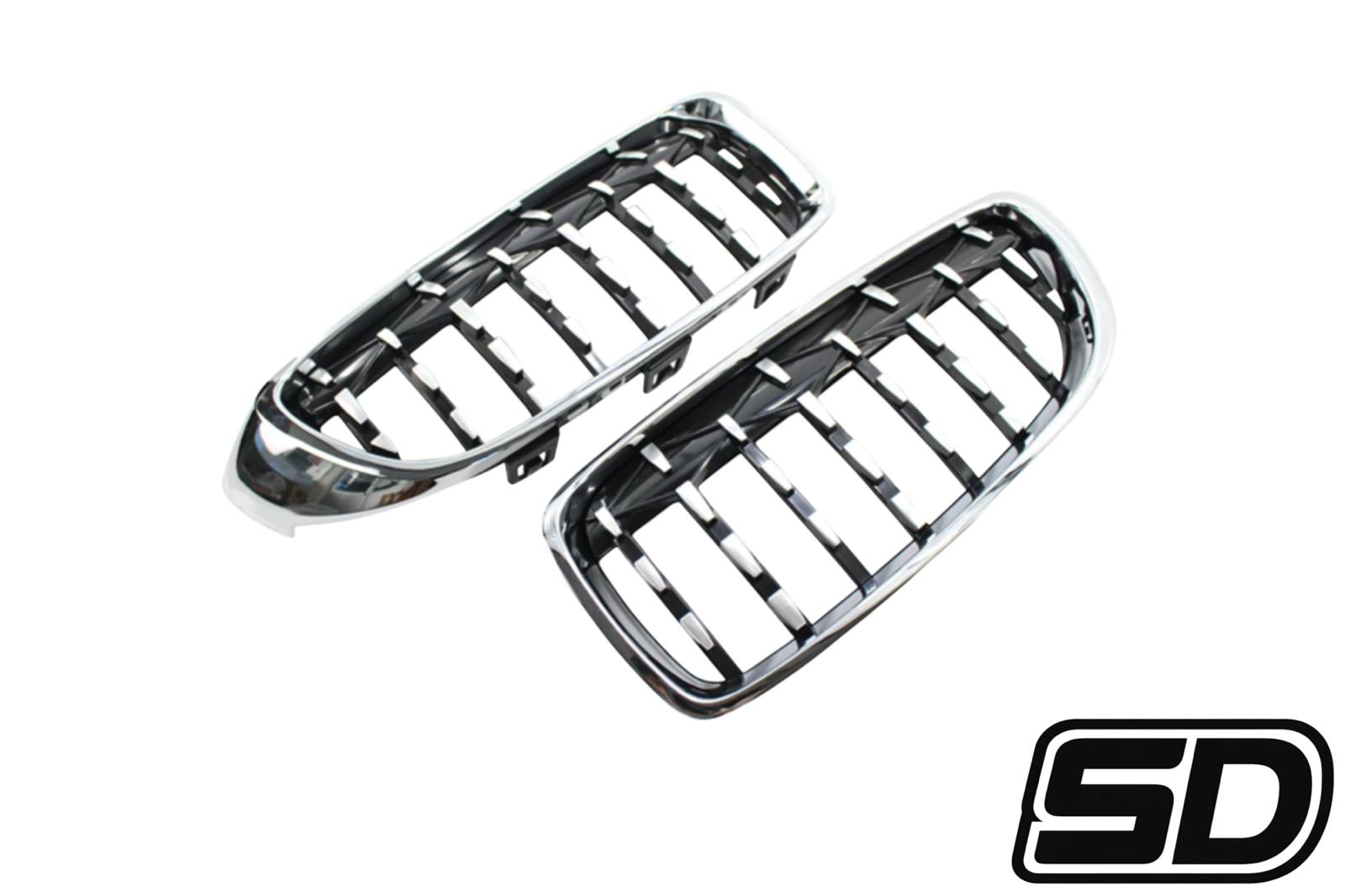 BMW F32 / F33 / F36 4 Series & F80 M3 / F82 / F83 M4 (2014–2016) – Chrome Front Grille G Chassis Style