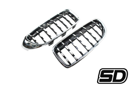 BMW F32 / F33 / F36 4 Series & F80 M3 / F82 / F83 M4 (2014–2016) – Chrome Front Grille G Chassis Style