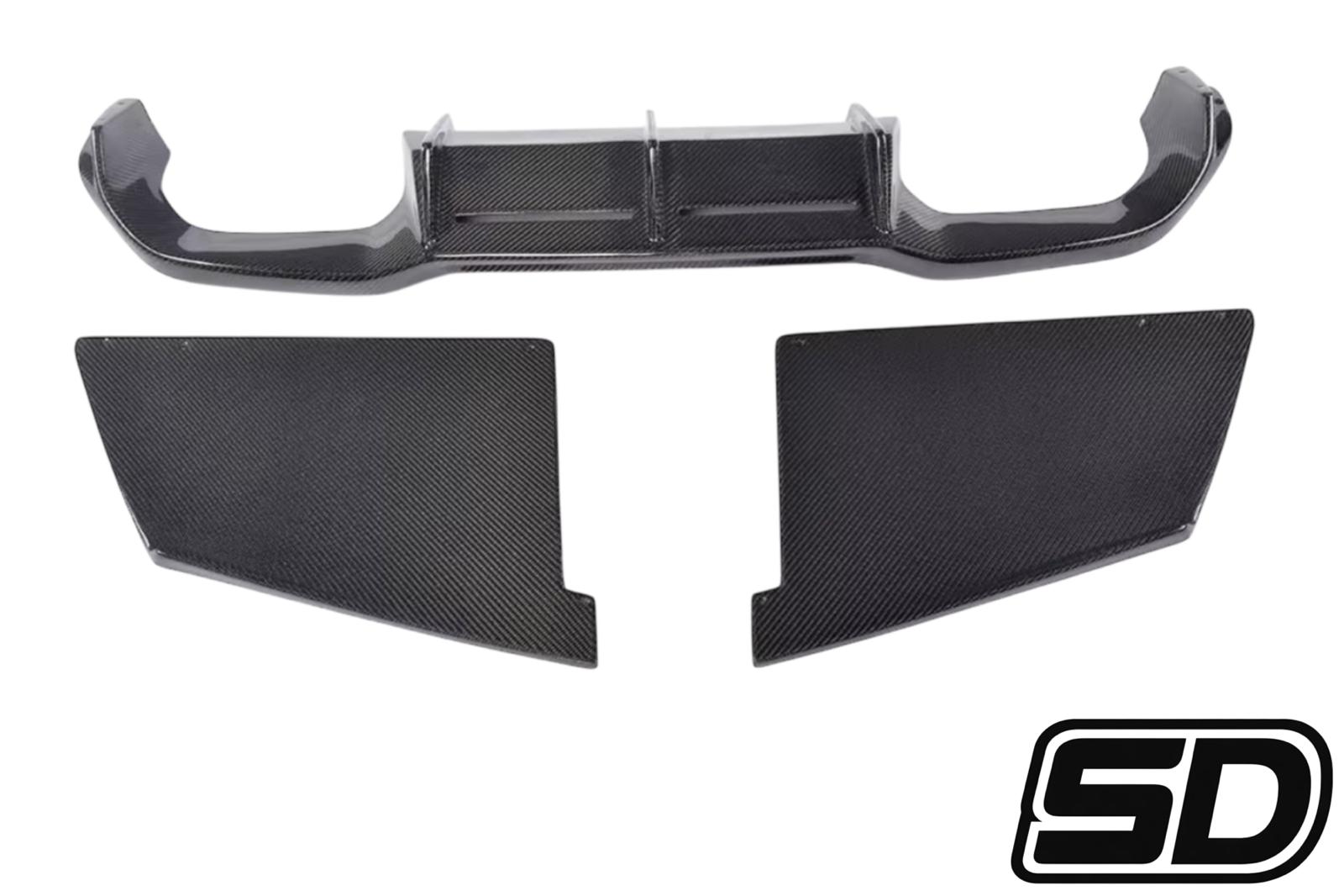 BMW F22 F87 Rear Carbon Diffuser With Splitters