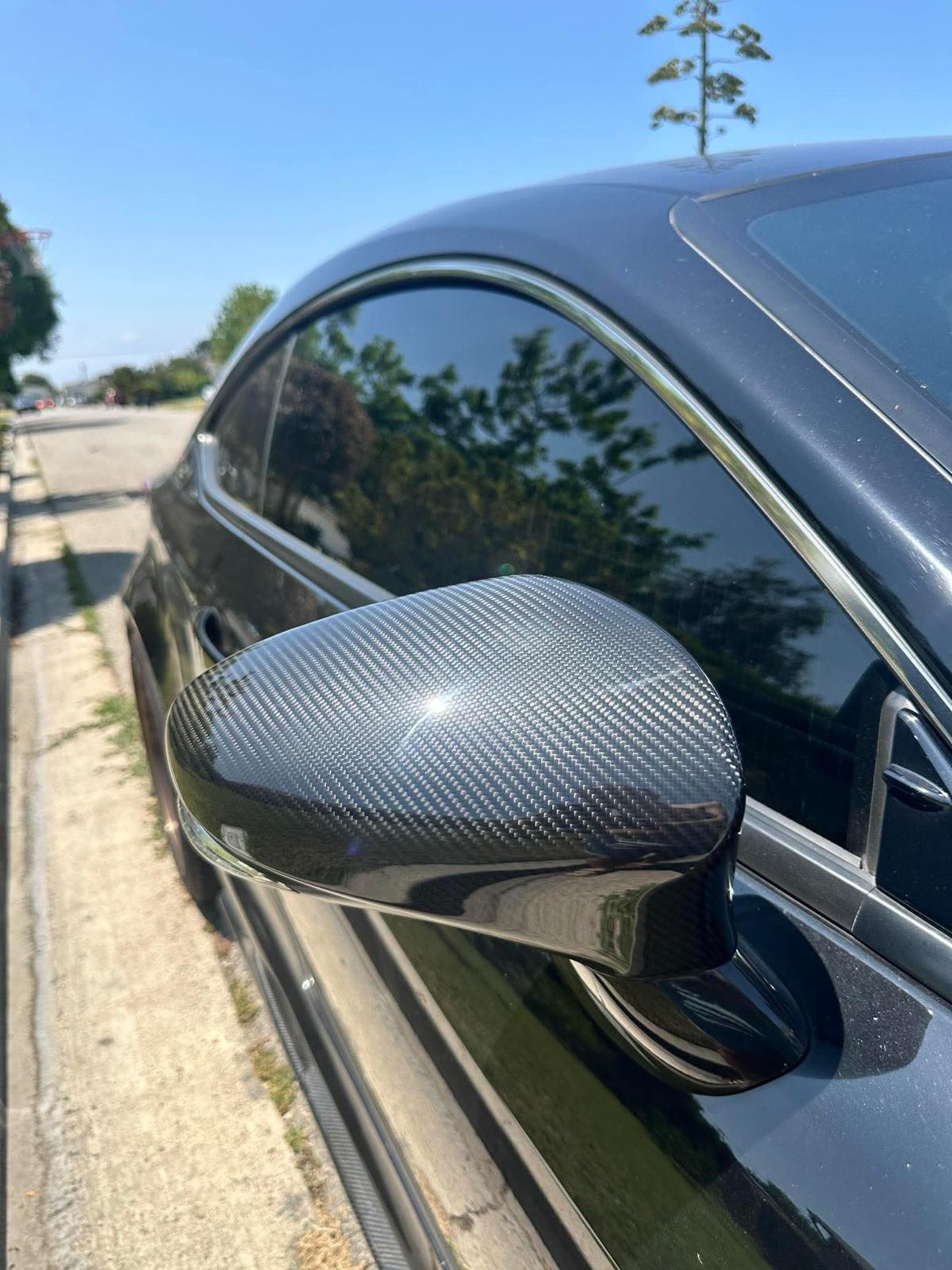 Lexus IS / GS / ES / RC OEM Dry Carbon Fiber Mirror Caps