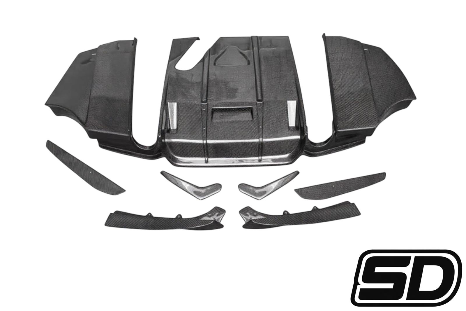 Bmw F30 F35 PSM Style Undertray Carbon Fiber Diffuser