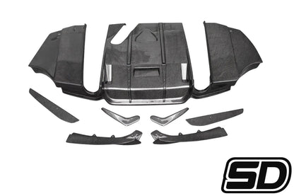 Bmw F30 F35 PSM Style Undertray Carbon Fiber Diffuser