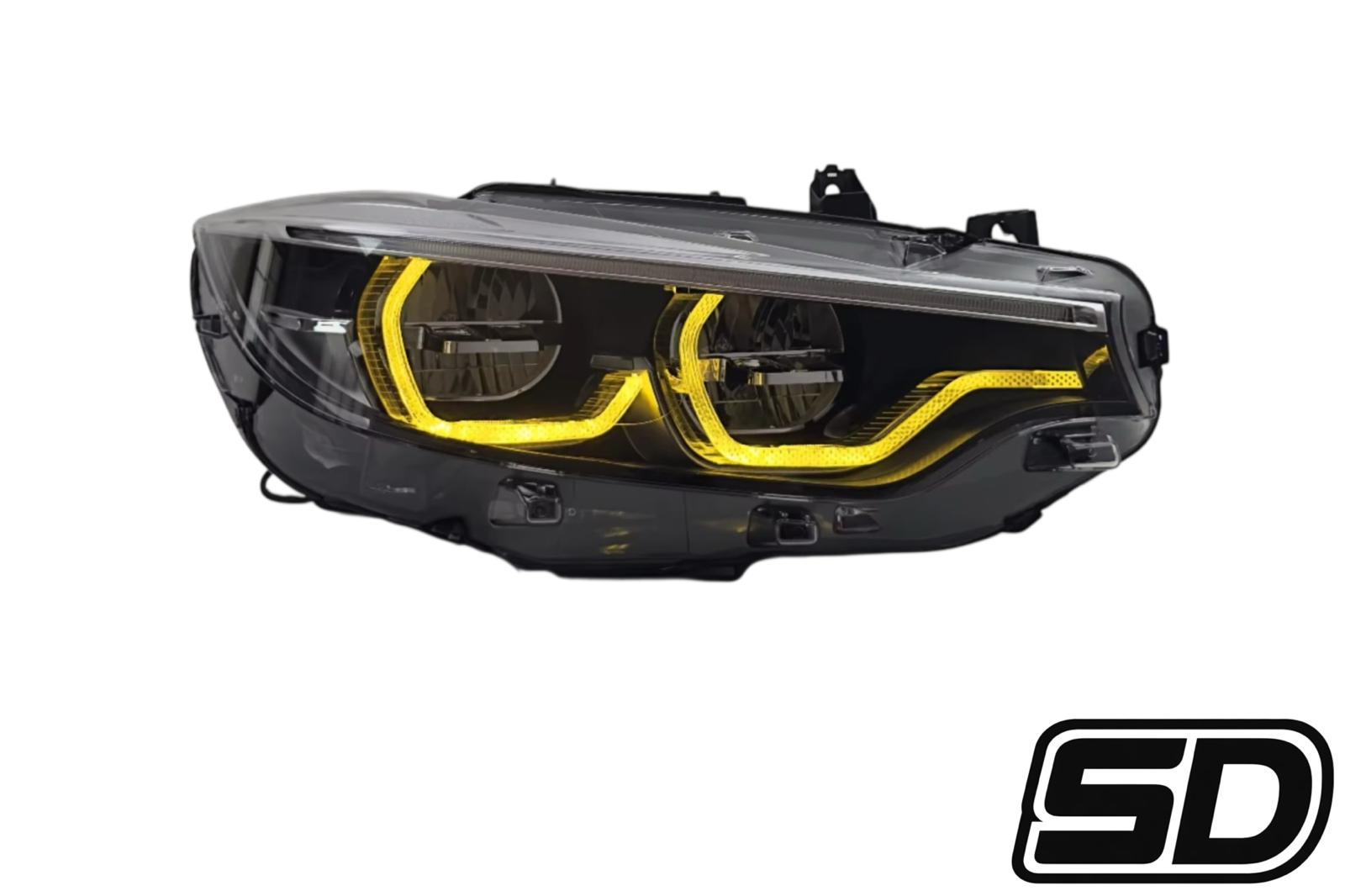 Bmw F30/F35 Yellow Ikon Style Headlights