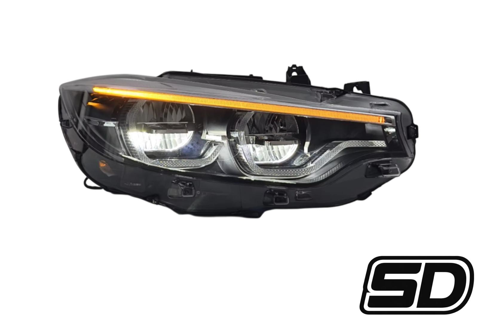 Bmw F30/F35 Yellow Ikon Style Headlights