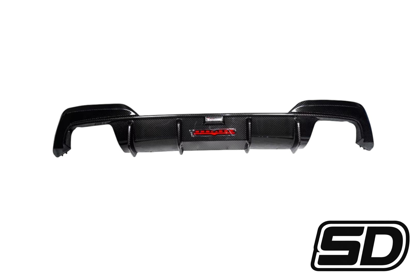Bmw G20 Dry Carbon TAKD V2 Rear Diffuser & Canards Style