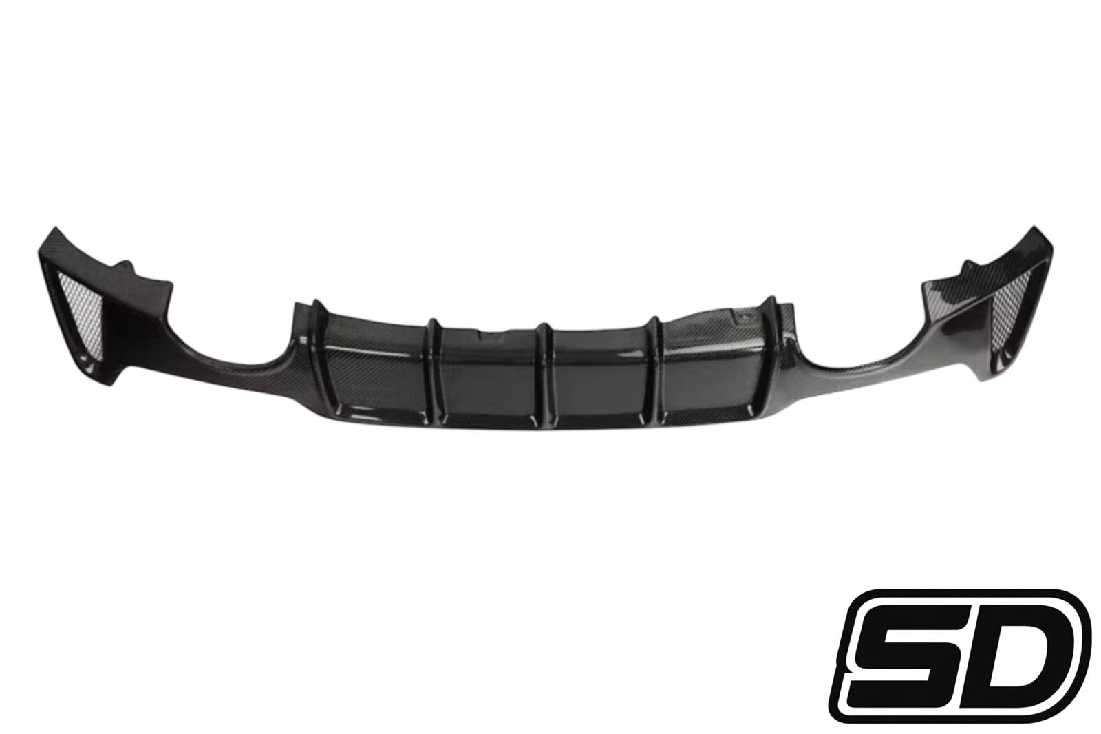 BMW 4 Series F32 F33 F36 M Performance Quad Exit Carbon Fiber Rear Diffuser