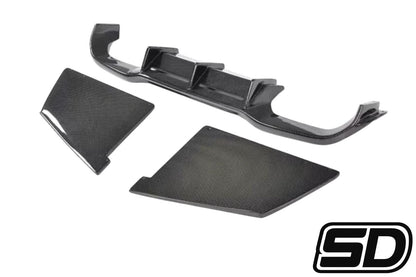 BMW F22 F87 Rear Carbon Diffuser With Splitters