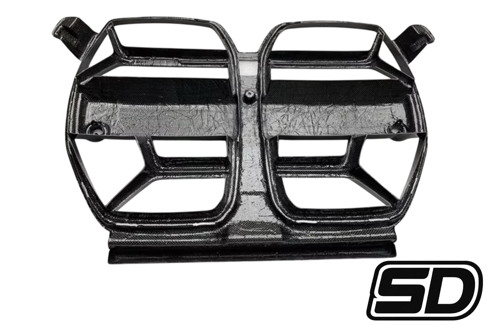 BMW G80 G82 G83 M3 M4 CSL Style Bumper Grilles Dry Carbon Fiber