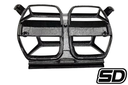 BMW G80 G82 G83 M3 M4 CSL Style Bumper Grilles Dry Carbon Fiber