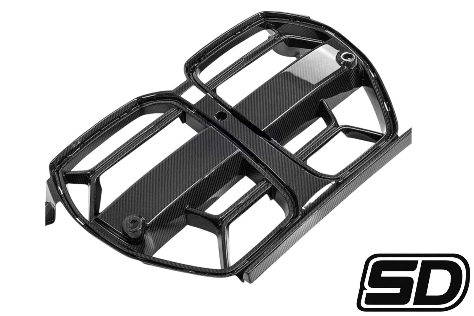 BMW G80 G82 G83 M3 M4 CSL Style Bumper Grilles Dry Carbon Fiber