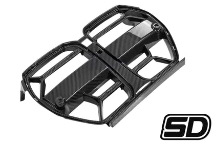 BMW G80 G82 G83 M3 M4 CSL Style Bumper Grilles Dry Carbon Fiber