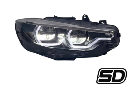 BMW F80 M3 / F82 M4 YELLOW/WHITE Color Switching IKON Motorsports Style Headlights – Full LED